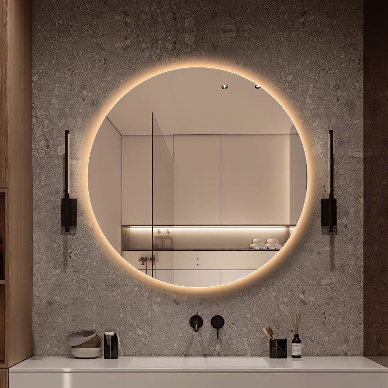 Round Touchless 800mm LED Mirror - Three Light Temperatures | Indulge Bathroom