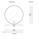 Round Touchless 600mm LED Mirror - Three Light Temperatures | Indulge Bathroom