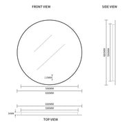 Round Touchless 600mm LED Mirror - Three Light Temperatures | Indulge Bathroom