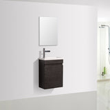 Piccolo 400 Matte Black Wall Hung Vanity | Indulge Bathroom