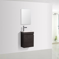 Piccolo 400 Matte Black Wall Hung Vanity | Indulge Bathroom
