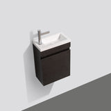 Piccolo 400 Matte Black Wall Hung Vanity | Indulge Bathroom