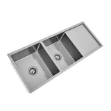 1150 x 450 x 230mm Double Bowl Kitchen Sink With Drainer | Indulge Bathroom