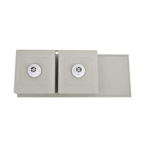 1150 x 450 x 230mm Double Bowl Kitchen Sink With Drainer | Indulge Bathroom