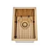 Brushed Gold 300 x 450 x 230mm Kitchen & Laundry Sink | Indulge Bathroom