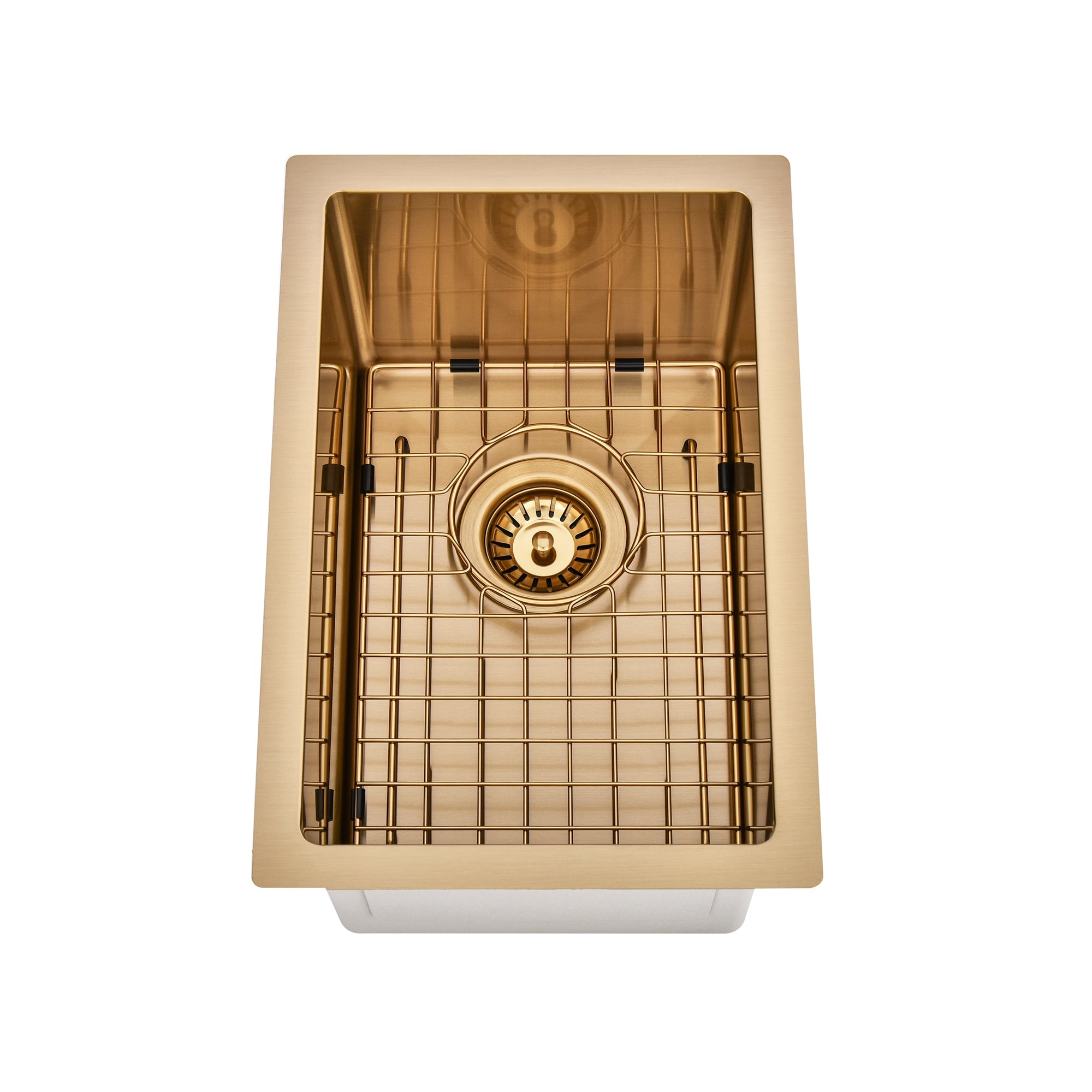 Brushed Gold 300 x 450 x 230mm Kitchen & Laundry Sink | Indulge Bathroom