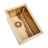 Brushed Gold 300 x 450 x 230mm Kitchen & Laundry Sink | Indulge Bathroom