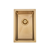 Brushed Gold 300 x 450 x 230mm Kitchen & Laundry Sink | Indulge Bathroom