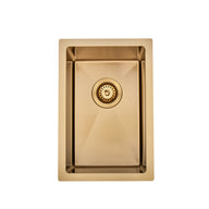 Brushed Gold 300 x 450 x 230mm Kitchen & Laundry Sink | Indulge Bathroom