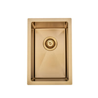 Brushed Gold 300 x 450 x 230mm Kitchen & Laundry Sink | Indulge Bathroom