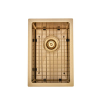 Brushed Gold 300 x 450 x 230mm Kitchen & Laundry Sink | Indulge Bathroom