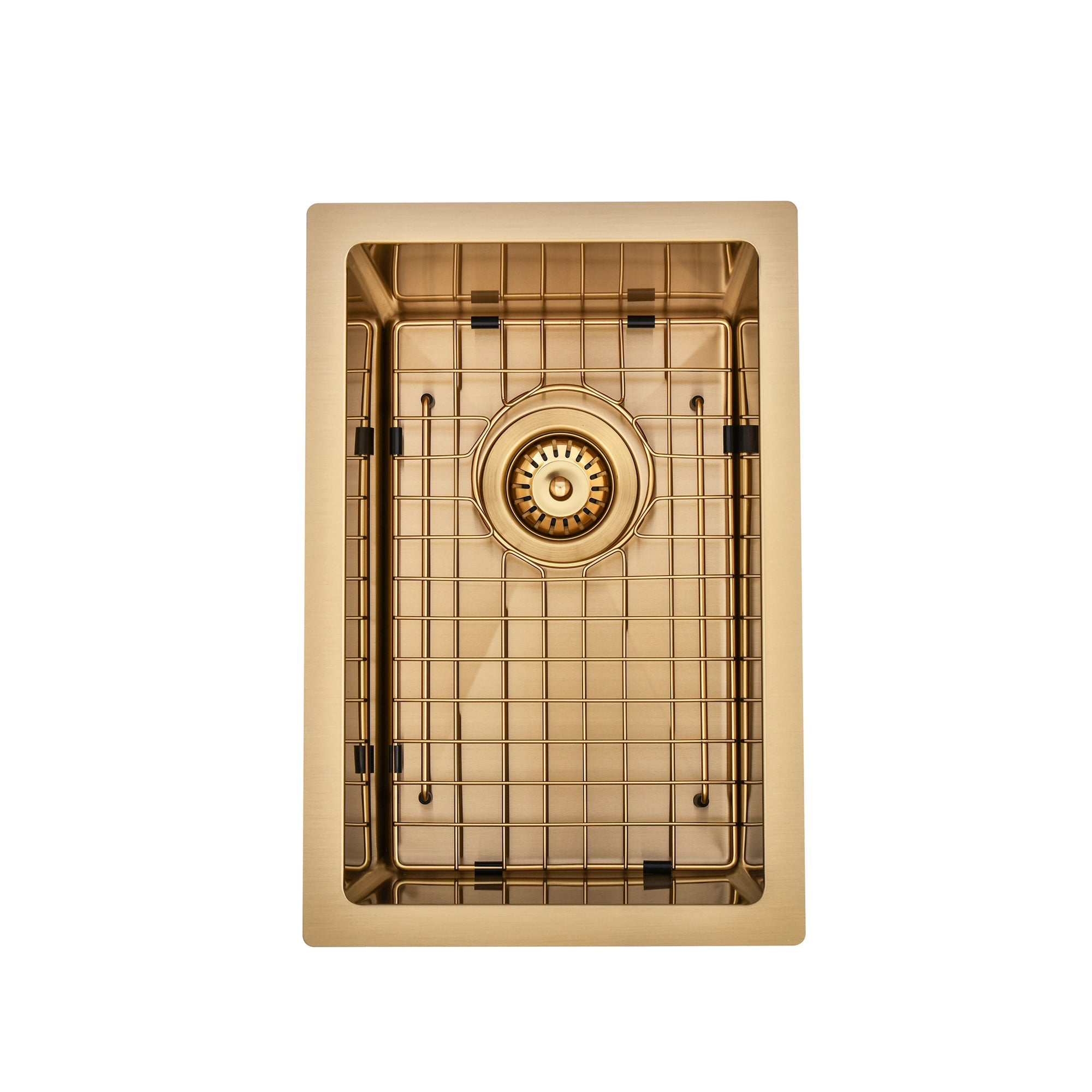 Brushed Gold 300 x 450 x 230mm Kitchen & Laundry Sink | Indulge Bathroom
