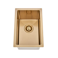 Brushed Gold 250 x 450 x 230mm Kitchen & Laundry Sink | Indulge Bathroom
