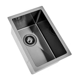 Brushed Gun Metal 300 x 450 x 230mm Kitchen & Laundry Sink | Indulge Bathroom