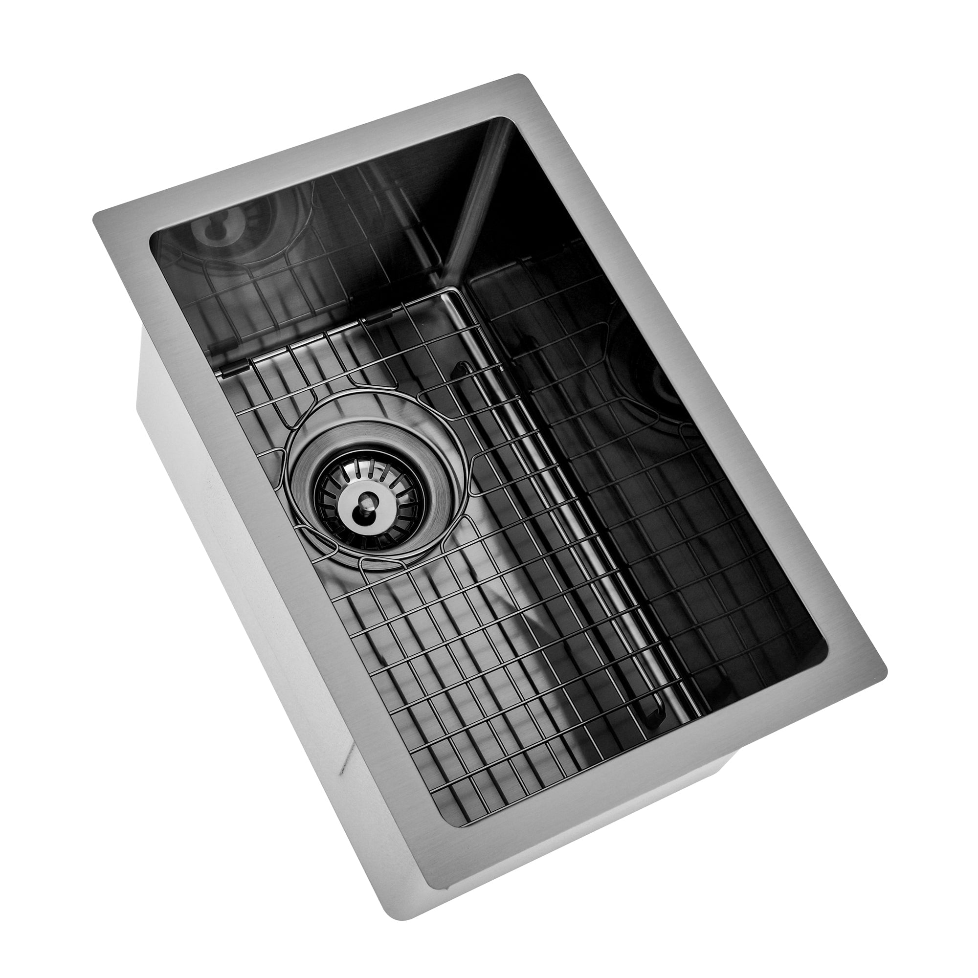 Brushed Gun Metal 300 x 450 x 230mm Kitchen & Laundry Sink | Indulge Bathroom