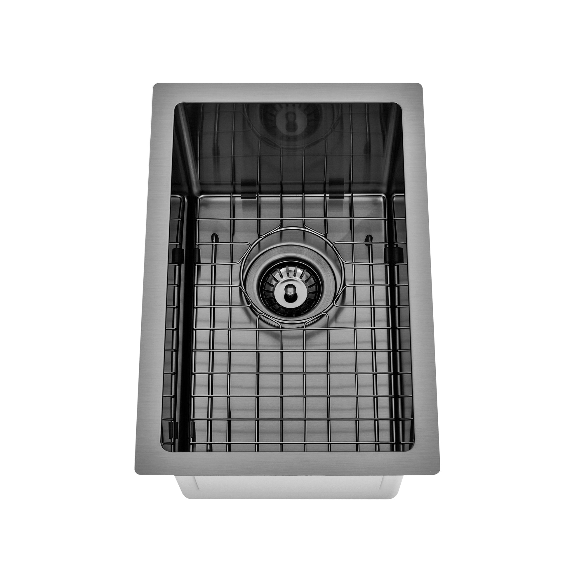 Brushed Gun Metal 300 x 450 x 230mm Kitchen & Laundry Sink | Indulge Bathroom