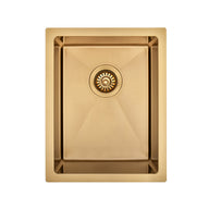 Brushed Gold 350 x 450 x 230mm Kitchen & Laundry Sink | Indulge Bathroom