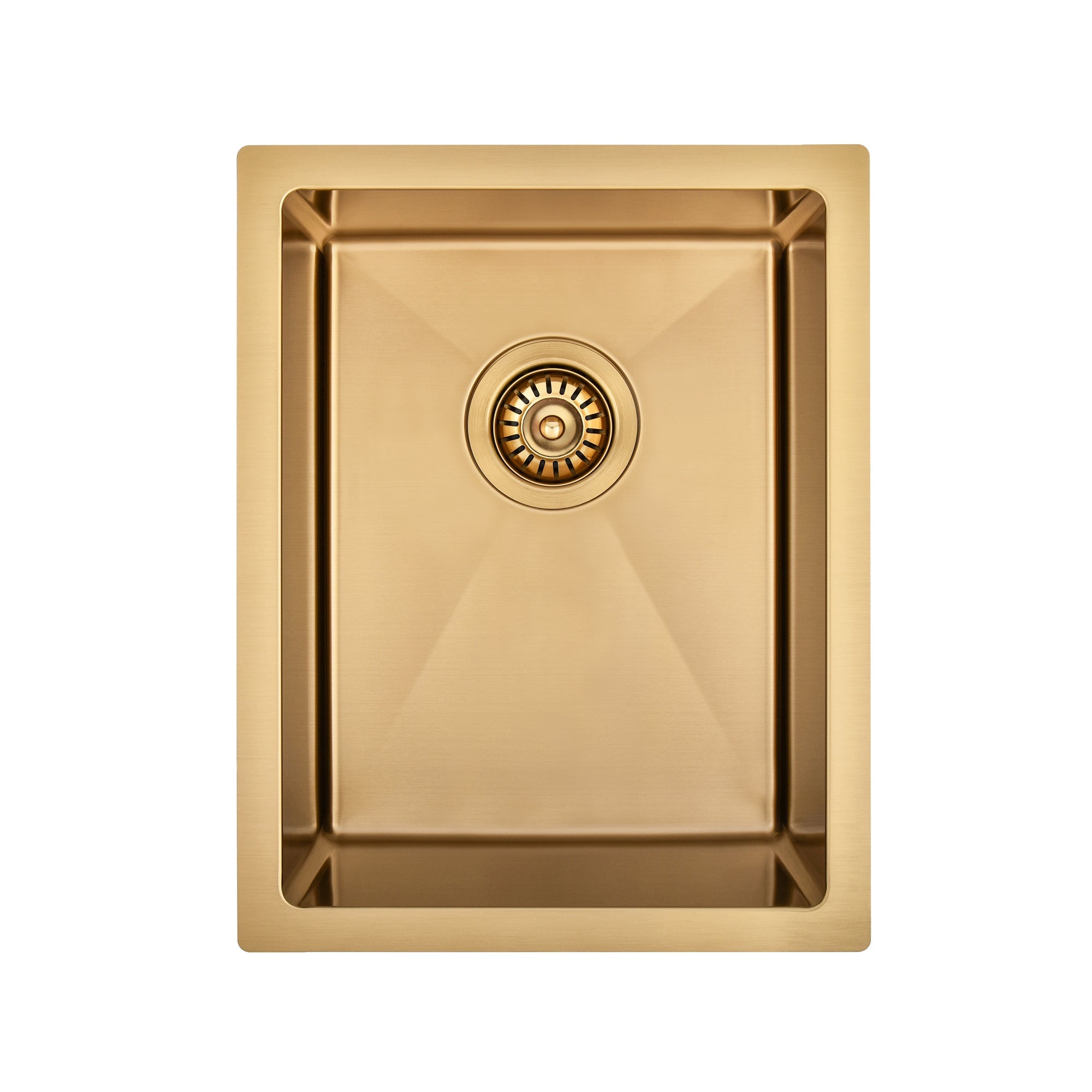 Brushed Gold 350 x 450 x 230mm Kitchen & Laundry Sink | Indulge Bathroom