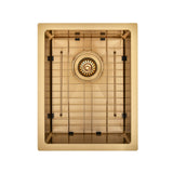 Brushed Gold 350 x 450 x 230mm Kitchen & Laundry Sink | Indulge Bathroom