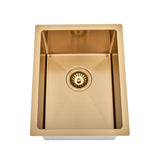 Brushed Gold 350 x 450 x 230mm Kitchen & Laundry Sink | Indulge Bathroom