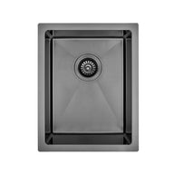 Brushed Gun Metal 350 x 450 x 230mm Kitchen & Laundry Sink | Indulge Bathroom