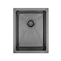 Brushed Gun Metal 350 x 450 x 230mm Kitchen & Laundry Sink | Indulge Bathroom