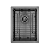 Brushed Gun Metal 350 x 450 x 230mm Kitchen & Laundry Sink | Indulge Bathroom