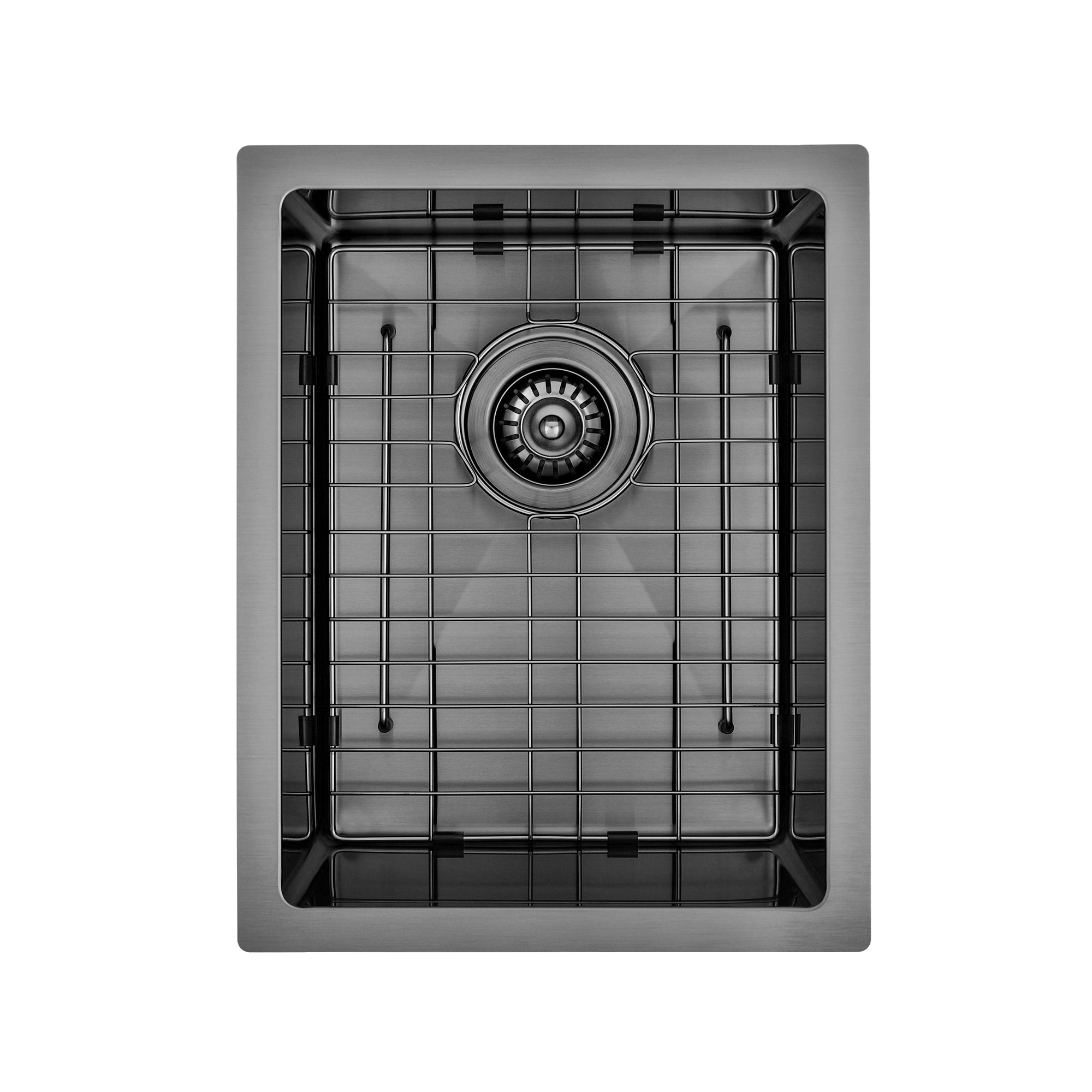 Brushed Gun Metal 350 x 450 x 230mm Kitchen & Laundry Sink | Indulge Bathroom