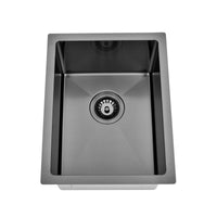 Brushed Gun Metal 350 x 450 x 230mm Kitchen & Laundry Sink | Indulge Bathroom