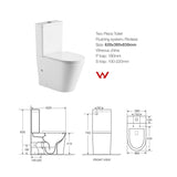 Cesena Tornado Rimless Vortex Short Projection Toilet Suite | Indulge Bathroom