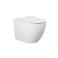 Geberit Cremona Rimless Tornado In Wall Toilet Suite Package - Brushed Gold / Brass Button | Indulge Bathroom