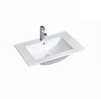 750mm Slimline Standard Ceramic Top with Overflow | Indulge Bathroom