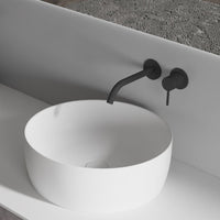 Circa 400mm Solid Surface Stone Round Above Counter Basin | Indulge Bathroom