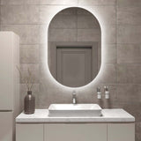 Oval Pill Touchless 600 x 900 LED Mirror - Three Light Temperatures | Indulge Bathroom