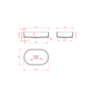 Nava 560mm Solid Surface Stone Oval Above Counter Basin | Indulge Bathroom
